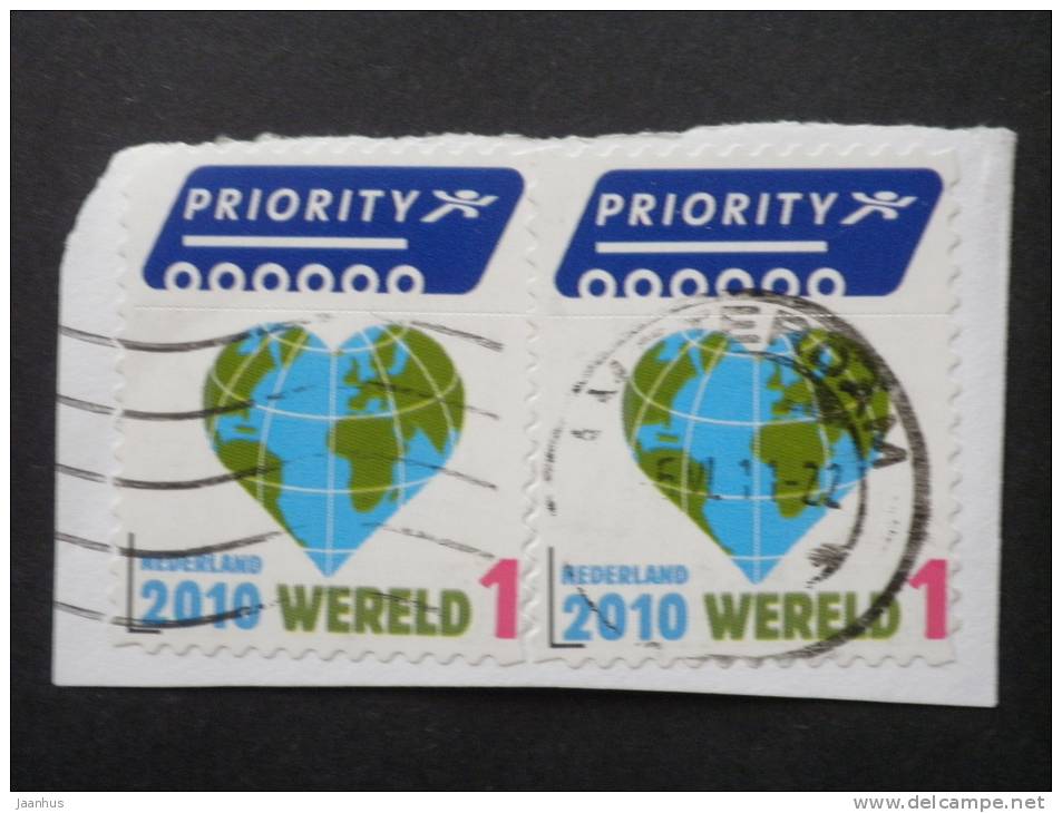 Netherlands - 2010 - Mi.nr. 2770 - Used - Environmental Protection - Heart-shaped Globe - Definitives - On Paper - Used Stamps