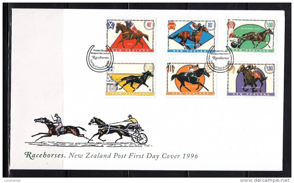 New Zealand 1996 Race Horses FDC - FDC