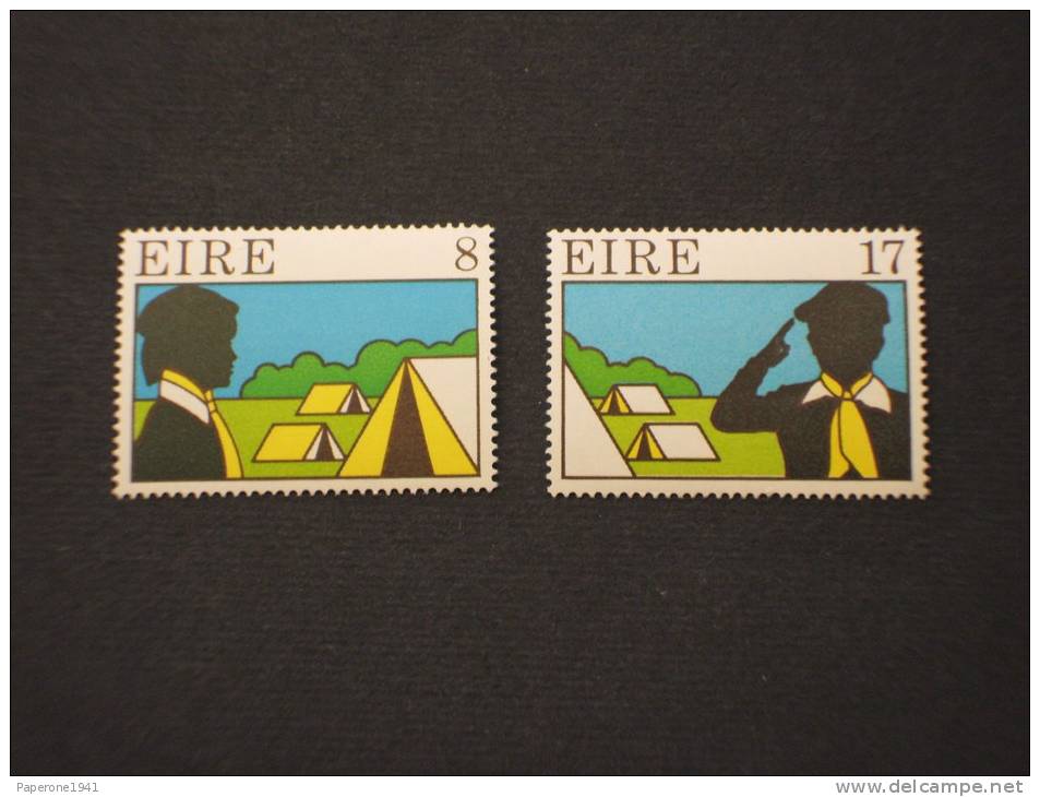 IRLANDA - 1977 SCOUT 2 Valori -NUOVI(++) - Unused Stamps