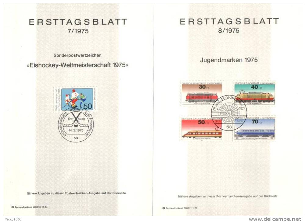 Germany - ETB 1975 Komplett 24 Stück / Complete 24 Pieces (x250)- - 1974-1980