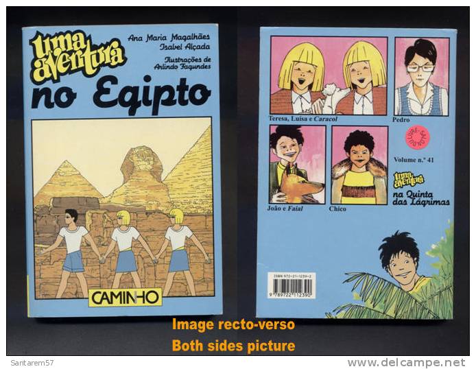 Livre Book Livro Uma Aventura No Egipto N° 40 Ouvrage En Portugais 1999 CAMINHO Une Aventure En Egypte - Junior