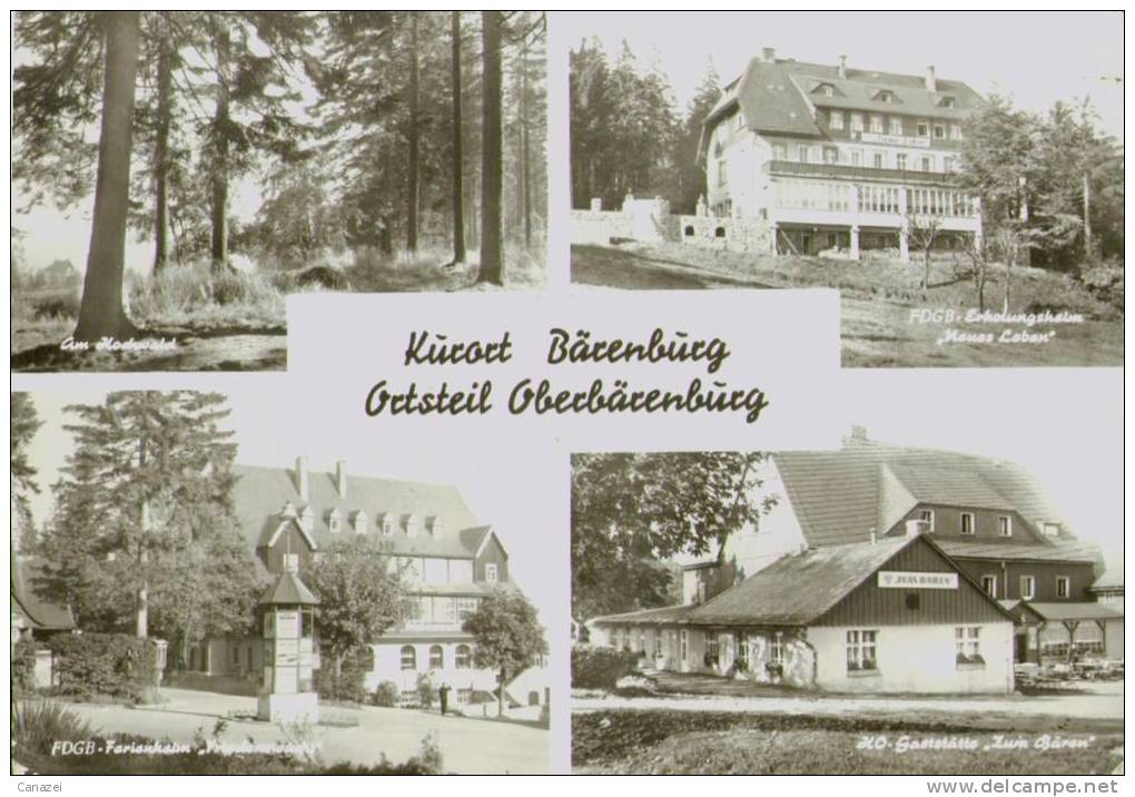 AK Bärenburg, OT Oberbärenburg, FDGB-Heime Neues Leben + Friedenswacht, Gel,1978 - Altenberg