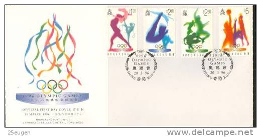 HONG KONG 1996 MICHEL NO: 762A-765A  FDC - FDC