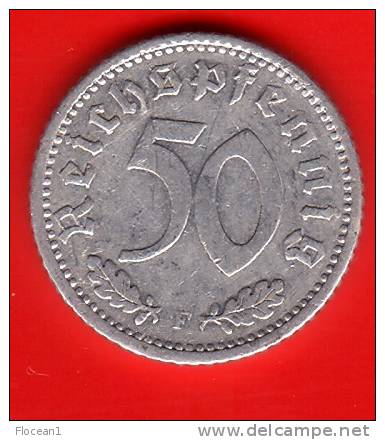 **** ALLEMAGNE - GERMANY - 50 REICHSPFENNIG 1935 F - THIRD REICH **** EN ACHAT IMMEDIAT - 50 Reichspfennig