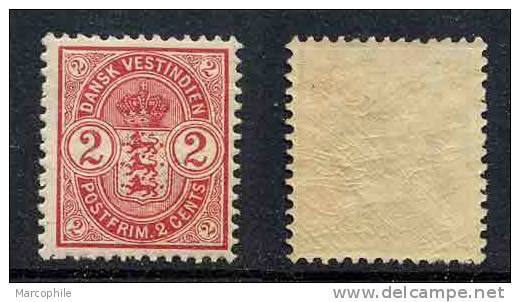 ANTILLES DANOISES / 1900 - # 17 - 2 C. Rouge Carmin * (ref 1026) - Danimarca (Antille)