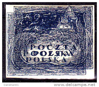 POLAND 1919 2K Double Print Fi 82 Dp MNH ** - Nuevos