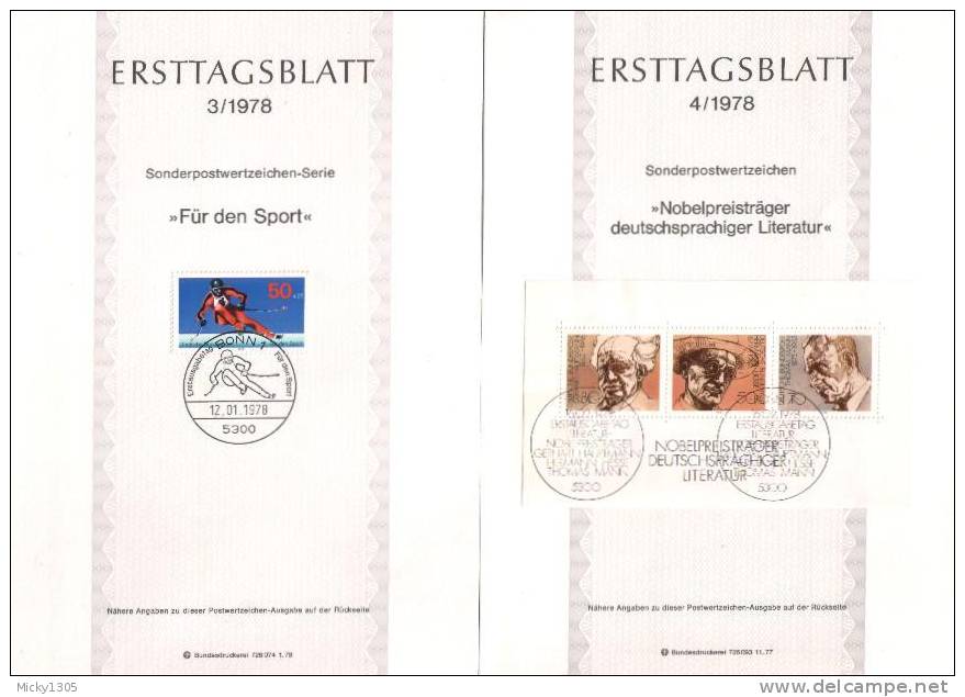 Germany - ETB 1978 Komplett 22 Stück / Complete 22 Pieces (x253)- - 1974-1980