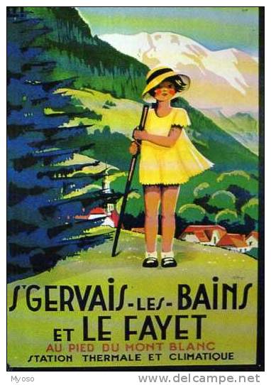 74 ST GERVAIS LES BAINS LE FAYET P.L.M, Repro  Affiche 1000 14 Toty - Saint-Jean-d'Aulps