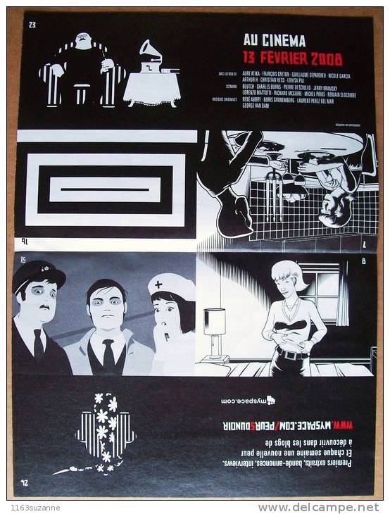 DP Dossier De Presse Du Film PEUR(S) DU NOIR (2008) > BLUTCH, CHARLES BURNS, LORENZO MATTOTTI - Publicité Cinématographique