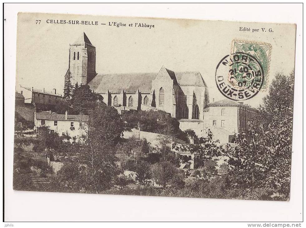 ( 79 )   CELLES SUR BELLE  Cachet D'arrivée FOMPERRON Voir Scans ( 2 ) - Celles-sur-Belle