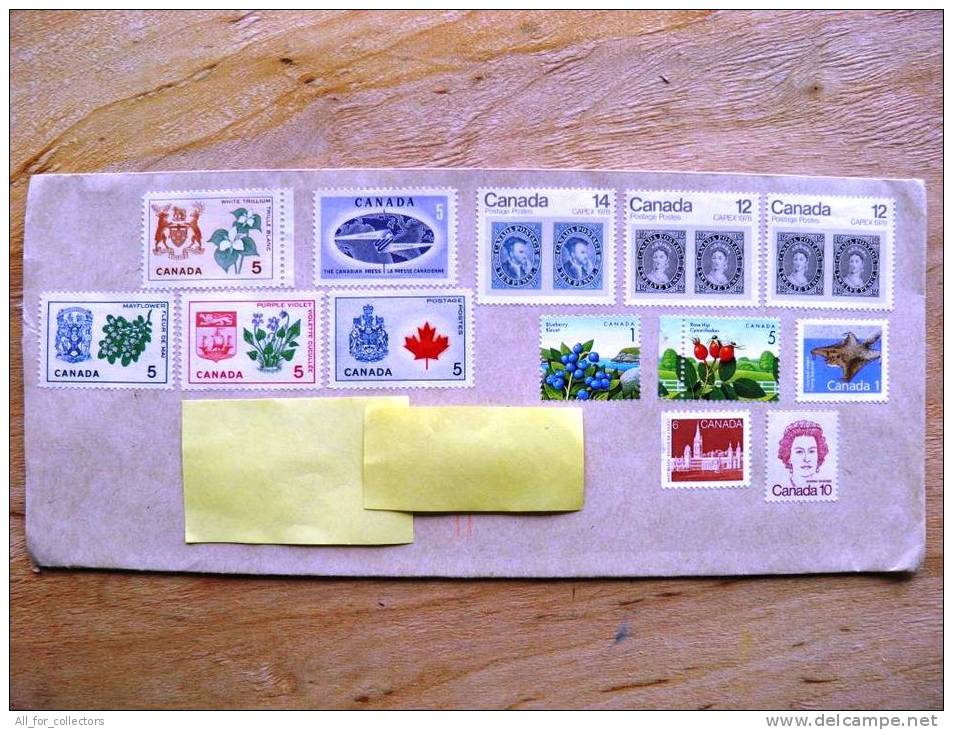 Cover Sent From Canada To Lithuania,  1993, Stamps On Stamps, Coat Of Arms, Flowers, Press - Enveloppes Commémoratives