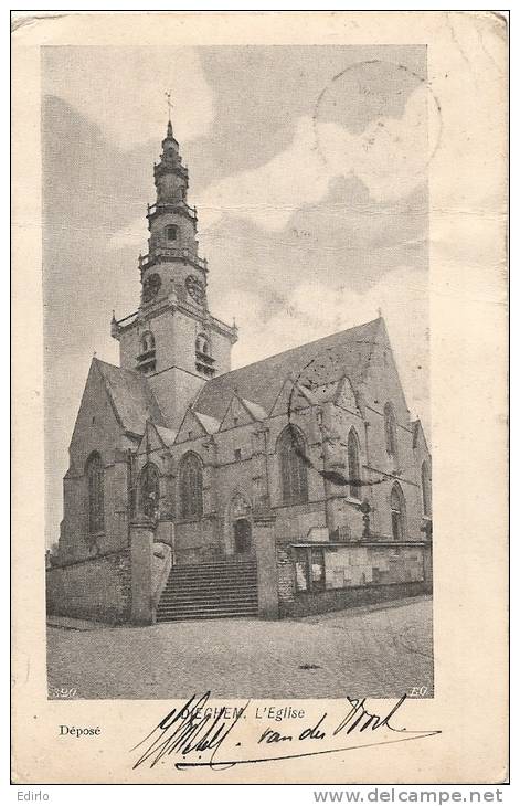 DIECHEM L'église Précurseur Timbre Décollé - Diegem