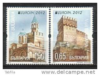 BULGARIA - 2012 - EUROPE-CEPT - 2v ** Serie De PF Avec Perf.mecanik - 2012