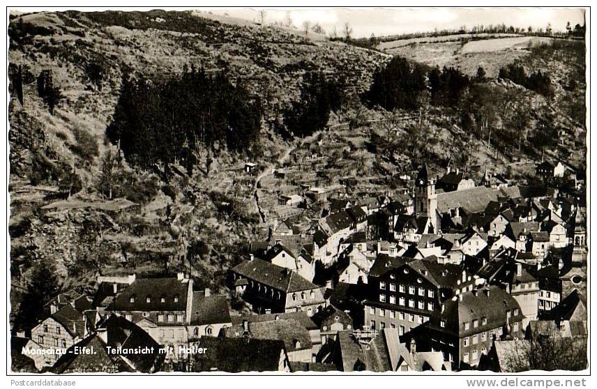 Monschau Eifel - Teilansicht Mit Haller - Monschau