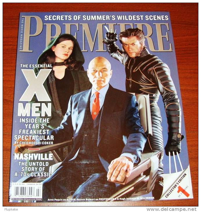 Premiere U.S Edition July 2000 Lot Of The Three Covers Edition X-Men Collector Edition 1+2+3  ! - Amusement