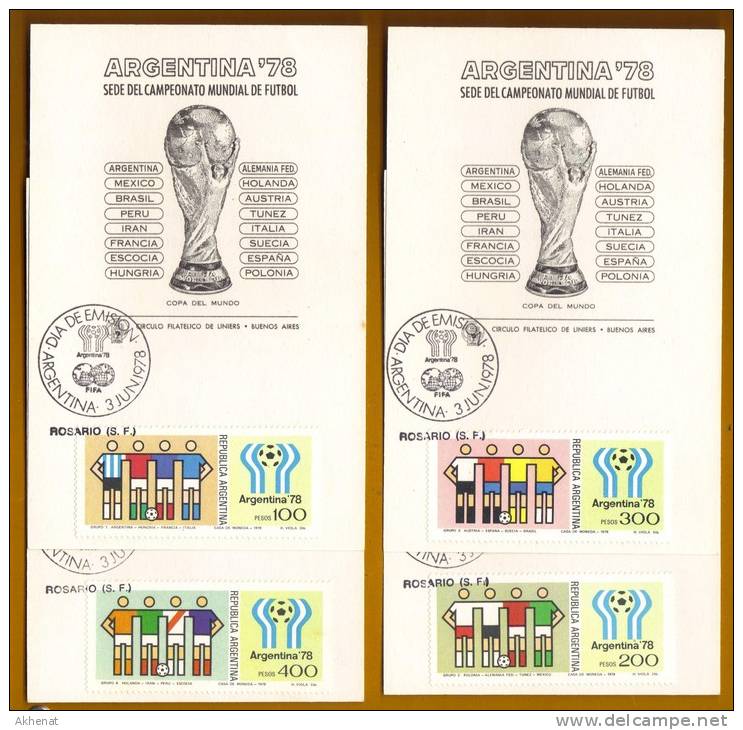 BA9 - ARGENTINA 1978, Mondiali Di Calcio FDC 3/6/78 - Gebruikt