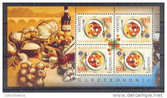 2005-UNGHERIA-EUROPA CEPT-GASTRONOMIA. FOGLIETTO- MNH. - 2005