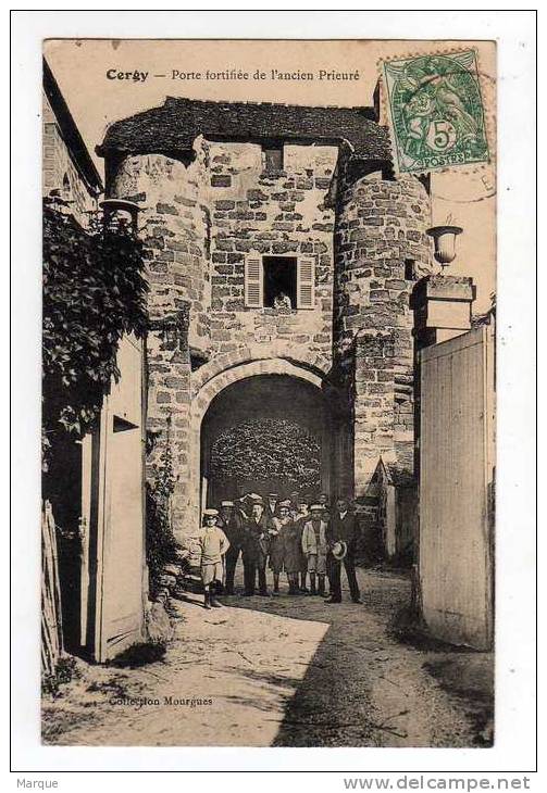 Cpa CERGY Porte Fortifiée De L´ Ancien Prieuré - Cergy Pontoise