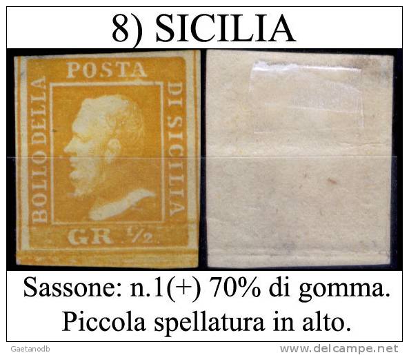 Sicilia-08 - Sassone N. 1 (+) Difettoso - Sicily