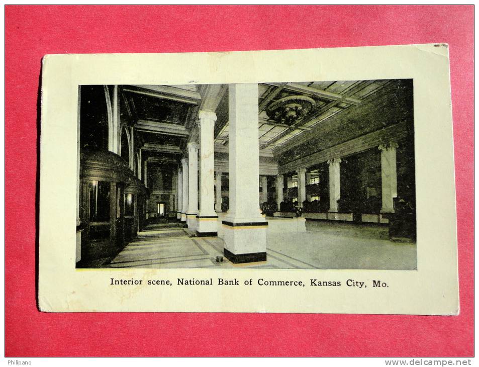 Kansas City – Missouri   Interior National Bank Of Commerce  1909 Cancel  --- Ref  508 - Kansas City – Missouri