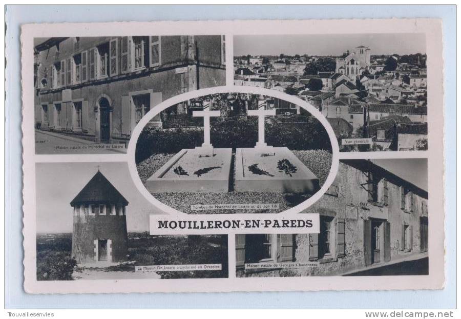 Carte 5 Vues MOUILLERON-en-PAREDS - Maisons Natales De G. Clémenceau Et Maréchal De Lattre - Mouilleron En Pareds