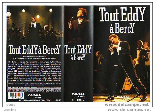 TOUT EDDY MITCHELL A BERCY   COFFRET DE 2 CASSETTES  VIDEO - Konzerte & Musik