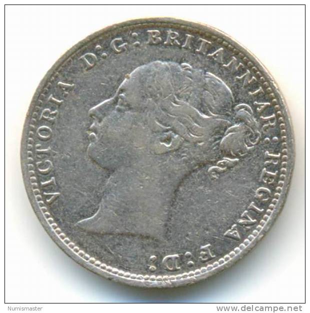 GREAT BRITAIN , 3 PENCE 1883 - F. 3 Pence