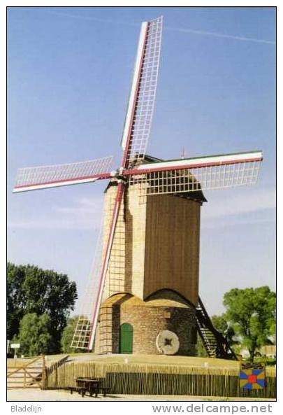 ZARREN (W.Vl.) - Molen / Moulin - De Wullepitmolen Kort Na De Voltooiing Van De Laatste Restauratie. - Kortemark