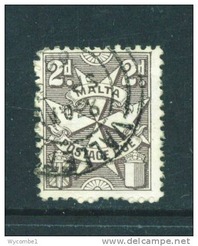 MALTA  -  1925  Postage Due  2d  Used As Scan - Malta (...-1964)