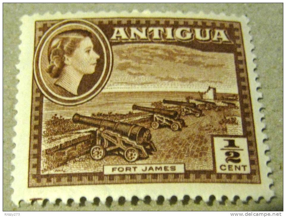 Antigua 1953 Fort James 0.5c - Mint - 1858-1960 Kolonie Van De Kroon