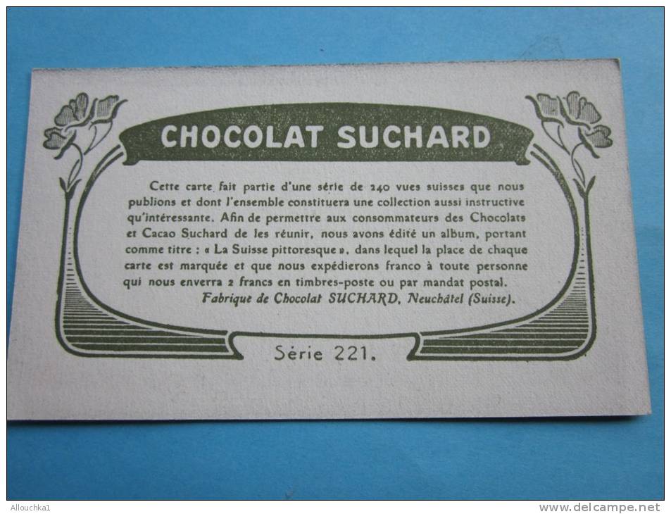 Observatoire Du Sentier En Suisse -Chocolat Suchard Neuchâtel Suisse&mdash; Chromo Image&mdash; - Suchard