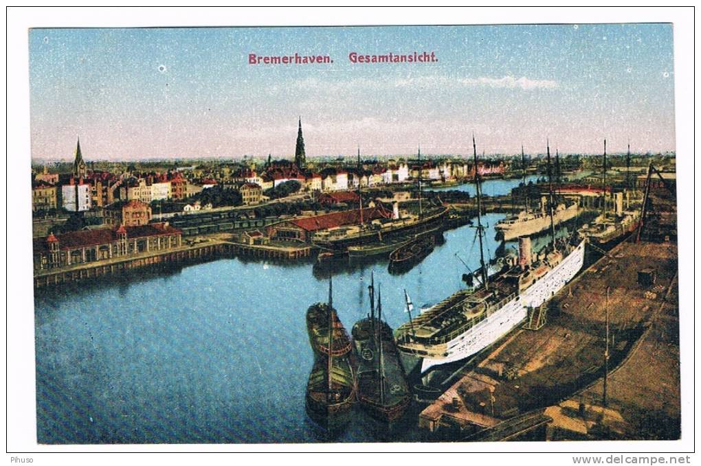 D2927       BREMERHAVEN : Gesamtansicht - Bremerhaven