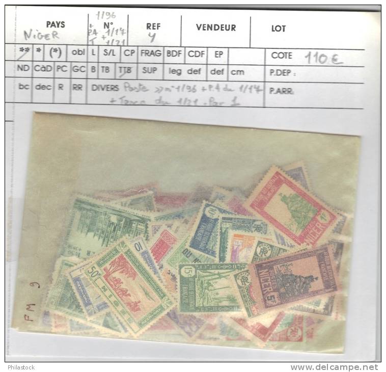 NIGER Entre  N° 1 à 96 + PA 1 à 17 + T 1 à 21 * Ou (*) B/TB/TTB - Autres & Non Classés