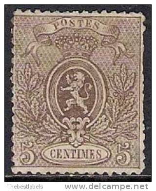 BELGIUM BELGIQUE 1866 Nº 25 - 1866-1867 Petit Lion