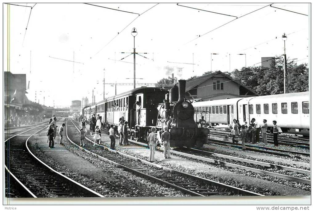 CHEMINS DE FER SUISSE  -  Train 53067 à Bülach En 1976 (photo Format Carte Ancienne) - Bülach