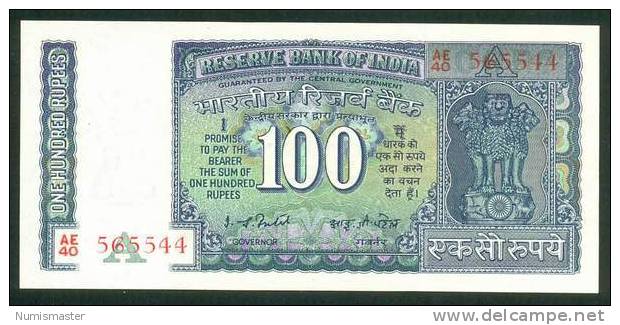 INDIA , 100 RUPEES ND , P-64d , UNC W PINHOLES - Indien