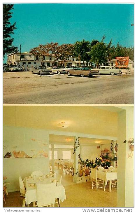 180055-Florida, Fort Myers, Pelican Hotel & Dining Room, Interior, 60s Cars, Dexter Press No 36264-B - Fort Myers