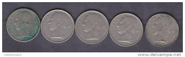 BELGIQUE - 5 Francs (5 Pieces) 1949(3)-1950-1963 - 5 Franc