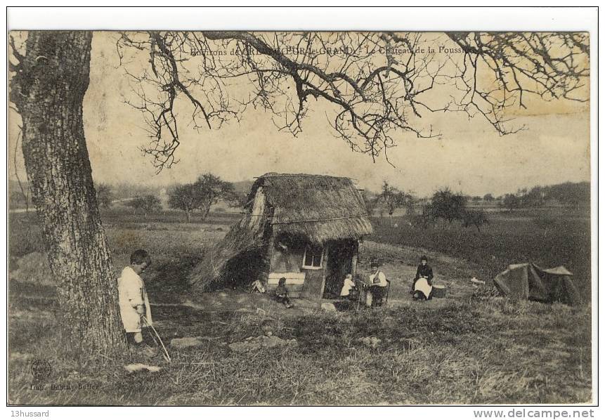 Carte Postale Ancienne Crevecoeur Le Grand - Le Château De Poussière - Habitations, Cabane - Crevecoeur Le Grand