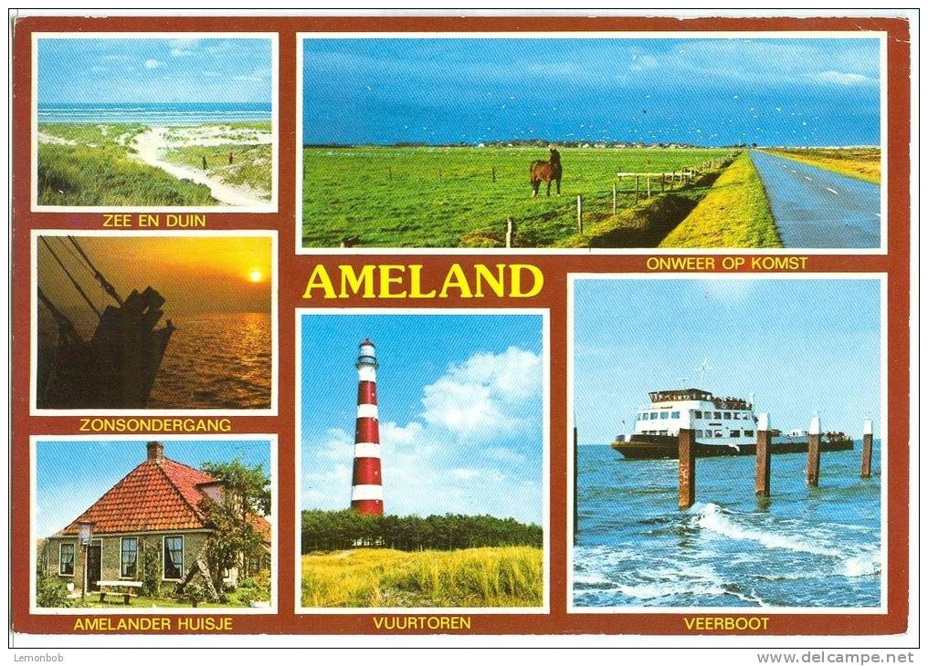 Holland, Netherlands, Ameland, Multi View, 1970s Used Postcard [P9091] - Ameland