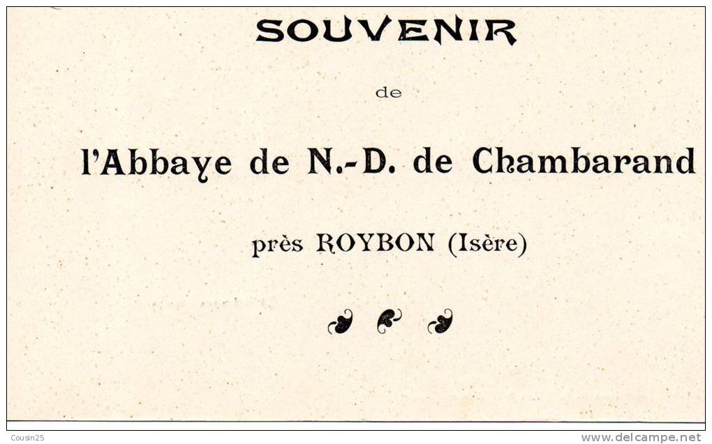 38 L´Abbaye De N-D De CHAMBARAND, Près ROYBON - Un Côté Du Cloitre - Roybon