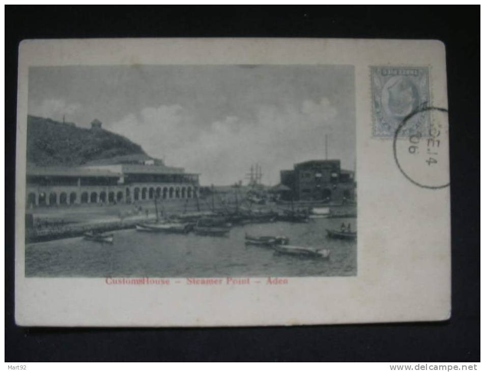 ADEN CUSTOMSHOUSE STEAMER POINT - Yemen