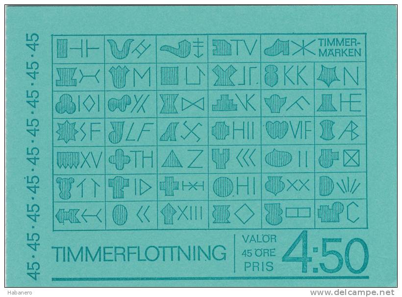 SWEDEN 1970 TIMBER FLOATING MINT BOOKLET ** - 1951-80