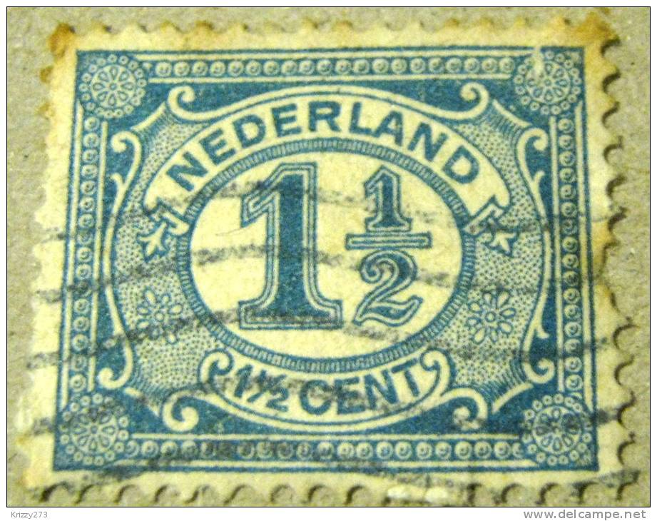 Netherlands 1898 Numeral 1.5c - Used - Usati