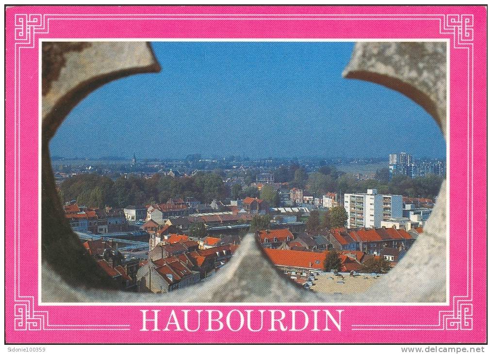 Carte Postale De Haubourdin (59) :  Vue Panoramique Depuis Le Clocher De L'église St Maclou - Haubourdin