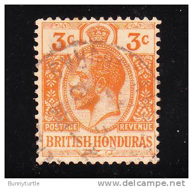 British Honduras 1922-23 Typo 3c King George Used - British Honduras (...-1970)