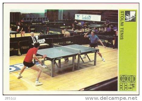 SPORT CARD No 58 - TABLE TENNIS, Yugoslavia, 1981., 10 X 15 Cm - Tischtennis