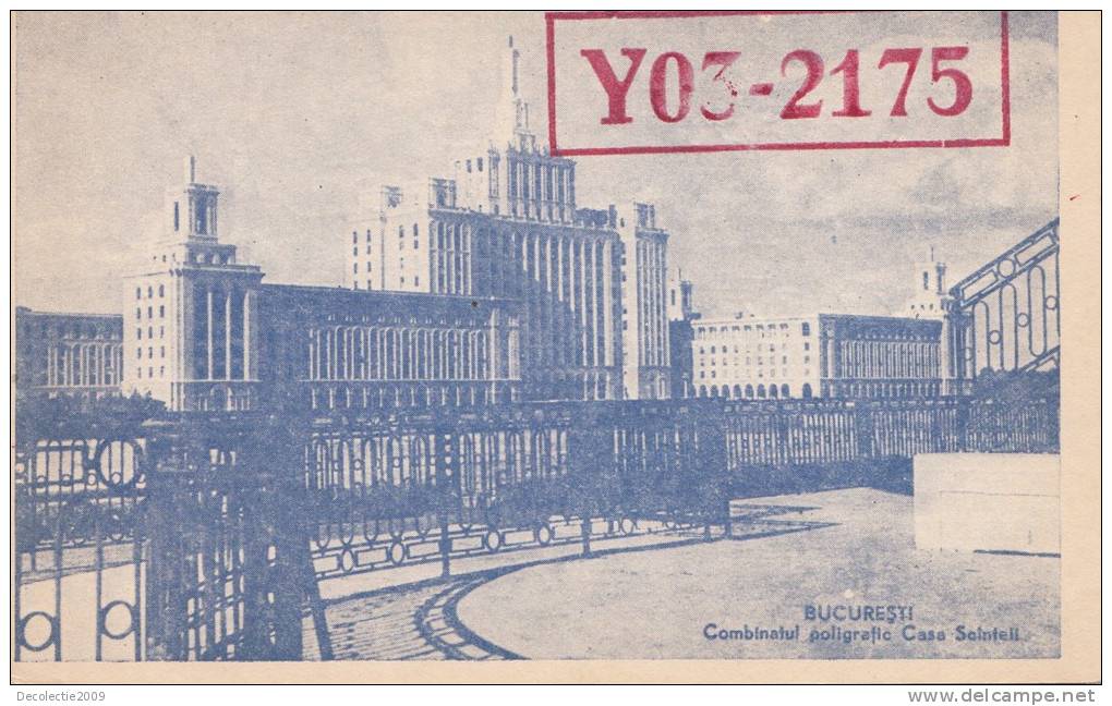 ZS30573 Cartes QSL Radio YO3-2175 ROMANIA BUCURESTI Used Perfect Shape Back Scan At Request - Radio