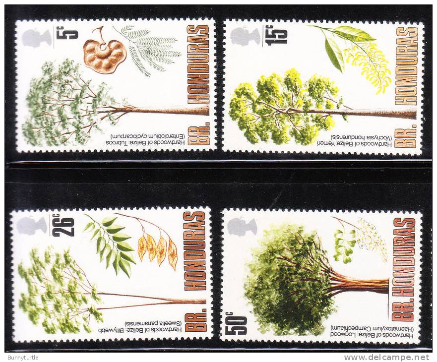 British Honduras 1971 QE Trees Plants MNH - British Honduras (...-1970)