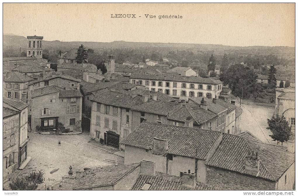 63 - LEZOUX - CPA - Vue Générale - Circulée 1916 - Lezoux